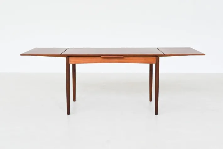 Pamono Mid-Century Extendable Dining Table in Teak by Børge Mogensen, Denmark, 1960s New
