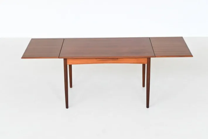 Pamono Mid-Century Extendable Dining Table in Teak by Børge Mogensen, Denmark, 1960s New