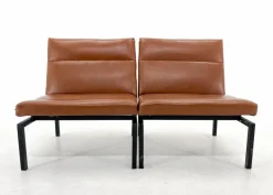 Pamono Mid-Century Faux Leather & Metal Lounge Chair, 1970s Sale