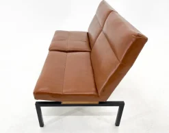 Pamono Mid-Century Faux Leather & Metal Lounge Chair, 1970s Sale