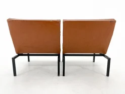 Pamono Mid-Century Faux Leather & Metal Lounge Chair, 1970s Sale
