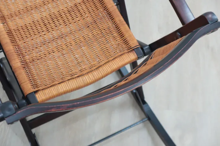 Pamono Mid-Century Folding Rocking Chairs from Fratelli Reguitti, 1950s Discount