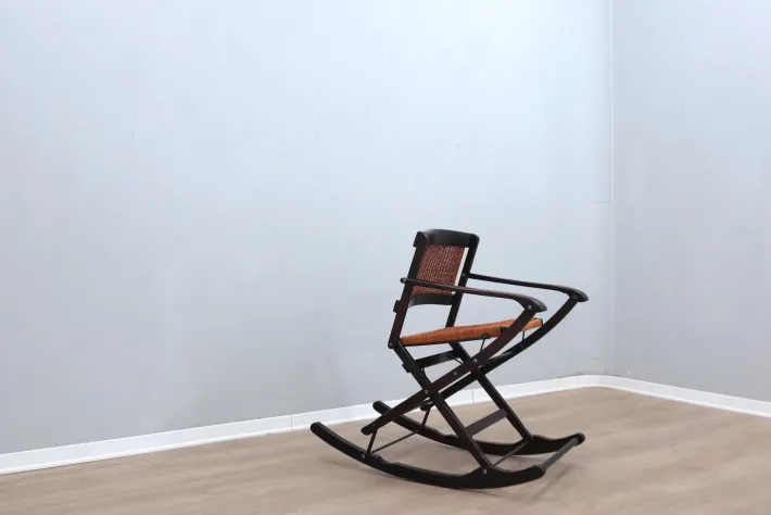 Pamono Mid-Century Folding Rocking Chairs from Fratelli Reguitti, 1950s Discount
