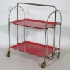 Pamono Mid-Century Folding Serving Trolley from Bremshey, 1960s New