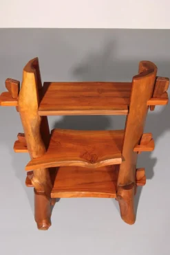 Pamono Mid-Century French Wooden Bookcase, 1960s