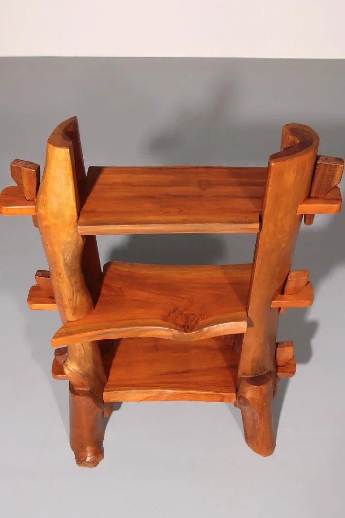 Pamono Mid-Century French Wooden Bookcase, 1960s