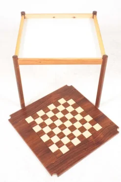Pamono Mid-Century Game Table in Rosewood by Georg Petersen, 1960s