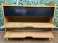 Pamono Mid-Century German Red, Yellow and Black Formica Shoe Cabinet, 1950s Hot