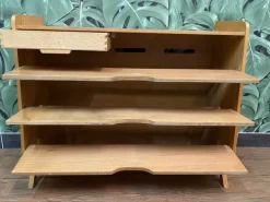 Pamono Mid-Century German Red, Yellow and Black Formica Shoe Cabinet, 1950s Hot