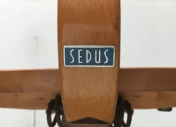 Pamono Mid-Century German Wooden Swivel Chair from Sedus