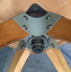 Pamono Mid-Century German Wooden Children Swivel Chair from Casala Outlet