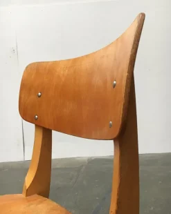 Pamono Mid-Century German Wooden Children Swivel Chair from Casala Outlet