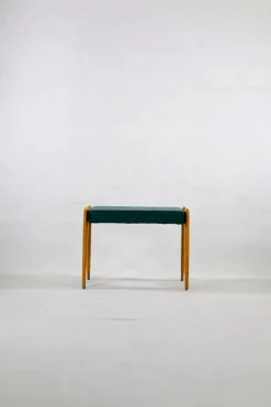 Pamono Mid-Century Green Console Table with Stool, Set of 2 Best