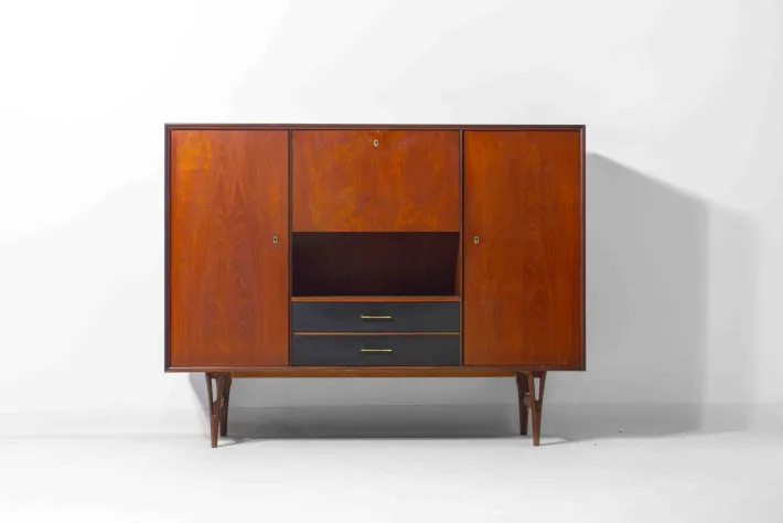 Pamono Mid-Century Highboard by Van Pelt, Belgium, 1960s Hot