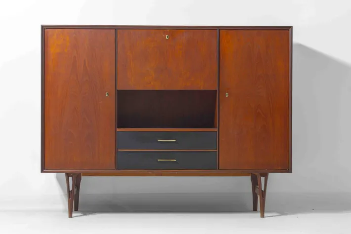Pamono Mid-Century Highboard by Van Pelt, Belgium, 1960s Hot