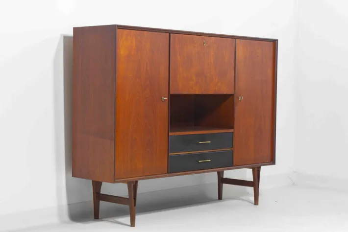 Pamono Mid-Century Highboard by Van Pelt, Belgium, 1960s Hot