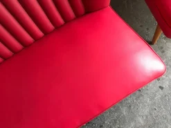 Pamono Mid-Century Hungarian Vinyl Living Room Set, 1960s, Set of 3 New