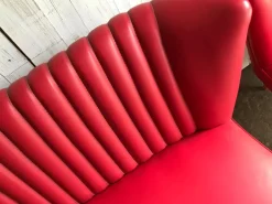 Pamono Mid-Century Hungarian Vinyl Living Room Set, 1960s, Set of 3 New