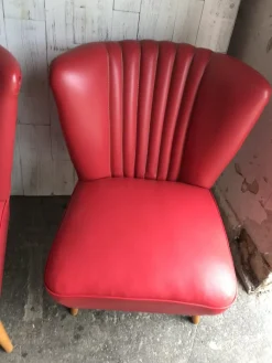 Pamono Mid-Century Hungarian Vinyl Living Room Set, 1960s, Set of 3 New