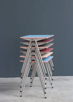 Pamono Mid-Century Industrial Children's Table by Willy Van Der Meeren Sale