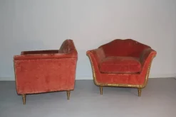 Pamono Mid-Century Italian Armchairs and Sofa Set, 1950s, Set of 3 Discount