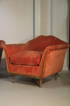 Pamono Mid-Century Italian Armchairs and Sofa Set, 1950s, Set of 3 Discount