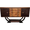 Pamono Mid-Century Italian Art Deco Style Walnut Burl Credenza by Paolo Buffa, 1940s Best