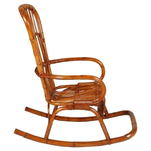 Pamono Mid-Century Italian Bamboo Rocking Chair Clearance