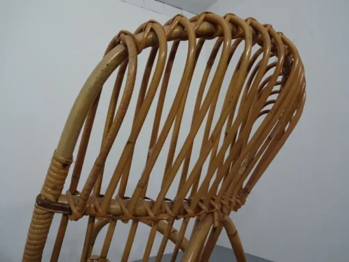 Pamono Mid-Century Italian Bamboo Rocking Chair, 1950s Outlet
