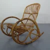 Pamono Mid-Century Italian Bamboo Rocking Chair, 1950s Clearance
