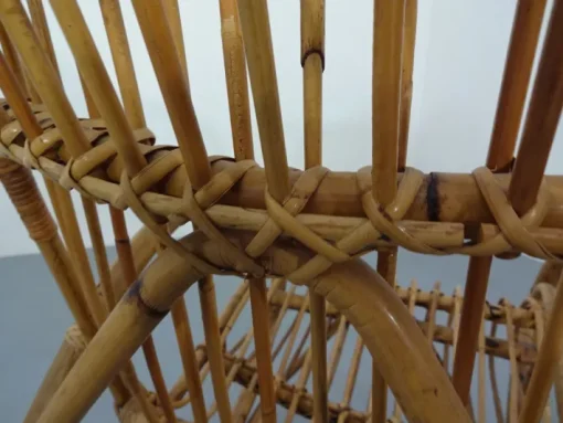 Pamono Mid-Century Italian Bamboo Rocking Chair, 1950s Clearance