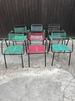 Pamono Mid-Century Italian Bar Chairs, 1960s, Set of 6