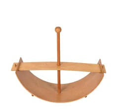 Pamono Mid-Century Italian Beech Plywood Wood Children Rocking Toy Chair, 1970s Best