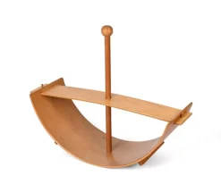 Pamono Mid-Century Italian Beech Plywood Wood Children Rocking Toy Chair, 1970s Best