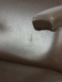 Pamono Mid-Century Italian Brown Leather Swivel Chair New