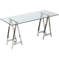 Pamono Mid-Century Italian Chromed Steel Trestles after Milo Baughman, 1970s, Set of 2 Hot