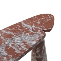 Pamono Mid-Century Italian Console Table in Red Marble by Angelo Mangiarotti for Skipper, 1970s Best