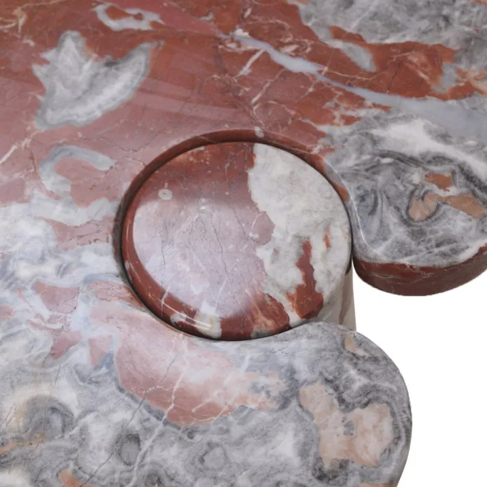 Pamono Mid-Century Italian Console Table in Red Marble by Angelo Mangiarotti for Skipper, 1970s Best