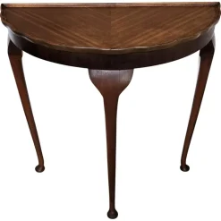 Pamono Mid-Century Italian Demi-Lune Console Side Table in Wood, 1960s Sale
