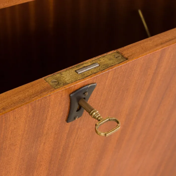 Pamono Mid-Century Italian Free-Standing 3-Bay Wall Unit in Teak, 1970s Outlet