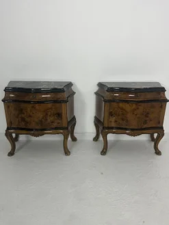 Pamono Mid-Century Italian Marble Top Nightstands, 1950s, Set of 2 Best