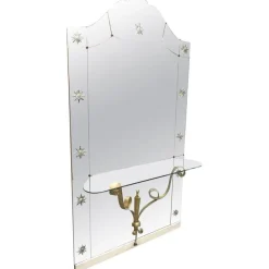 Pamono Mid-Century Italian Modern Mirror with Console by Pier Luigi Colli for Cristal Arte, Set of 2 Best