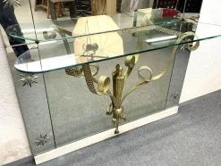 Pamono Mid-Century Italian Modern Mirror with Console by Pier Luigi Colli for Cristal Arte, Set of 2 Best