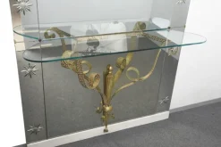 Pamono Mid-Century Italian Modern Mirror with Console by Pier Luigi Colli for Cristal Arte, Set of 2 Best