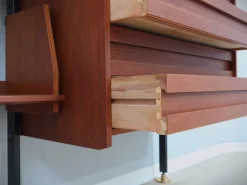 Pamono Mid-Century Italian Modular Wall Unit with Folding Desk, 1950s Outlet