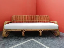 Pamono Mid-Century Italian Rattan and Bamboo Sofa, 1960s Hot
