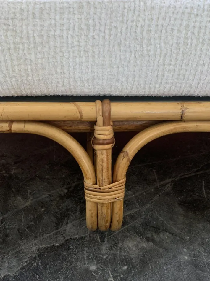 Pamono Mid-Century Italian Rattan and Bamboo Sofa, 1960s Hot