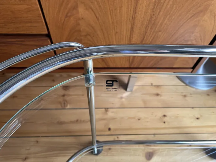 Pamono Mid-Century Italian Riki T52 Serving Trolley from Gallotti & Radice New