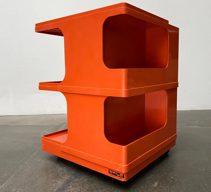 Pamono Mid-Century Italian Space Age Bar Trolley or Side Table by Giovanni Pelis for Stile Neolt, 1960s Best