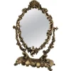 Pamono Mid-Century Italian Vanity Dressing Table with Mirror in Bronze with Angels, 1950s Best